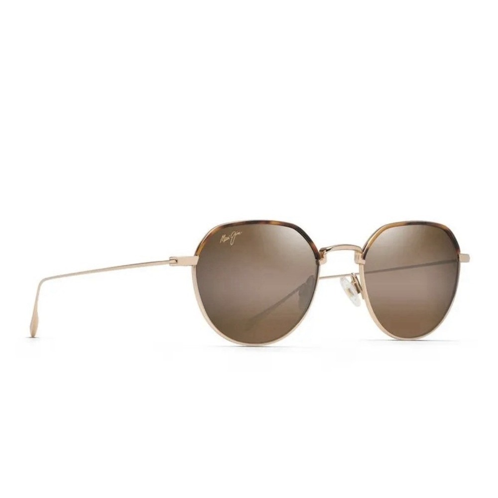 MAUI JIM Island Eyes POLARIZED Sunglasses H859-16 Gold/ Bronze Tortoise NEW $429